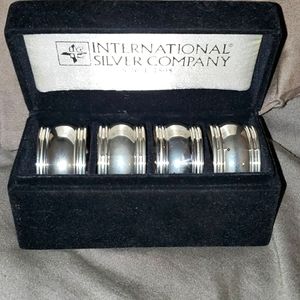 International silver company napkin rings.